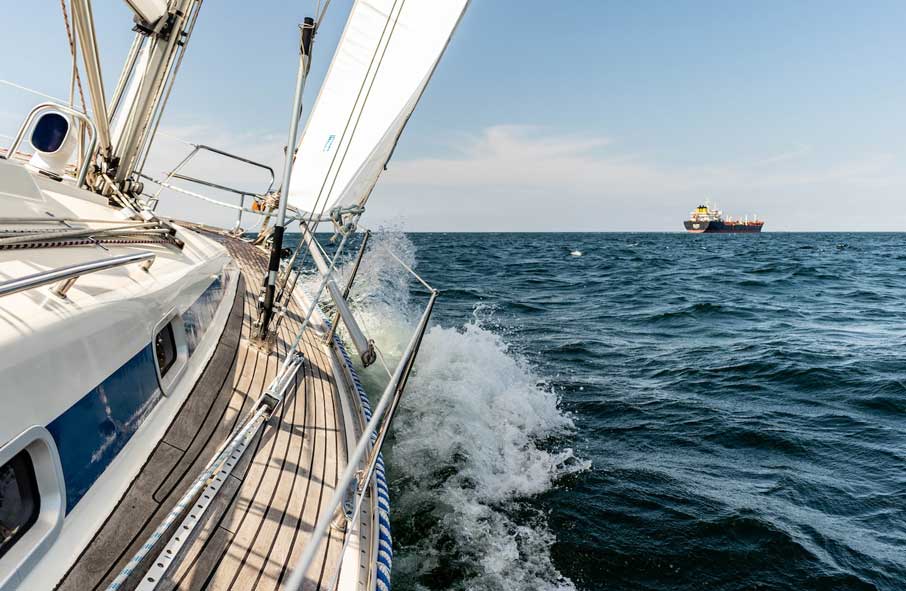 Sailing Yacht at Sea